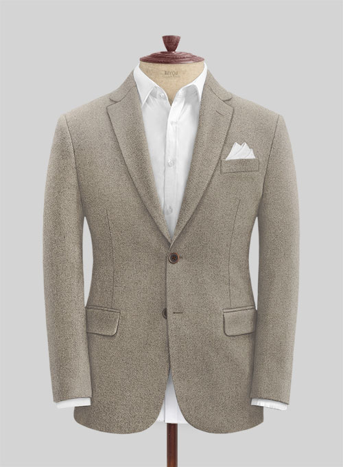 Light Weight Light Brown Tweed Jacket