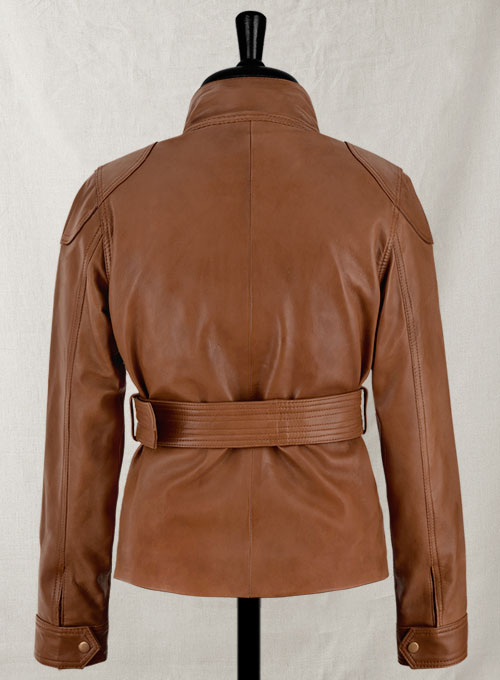 Log Cabin Brown Wax Leather Jacket #286 - Click Image to Close