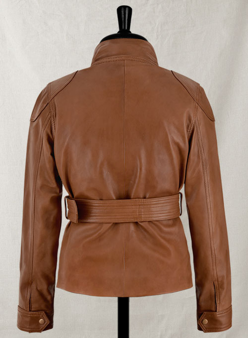 Log Cabin Brown Wax Leather Jacket #286