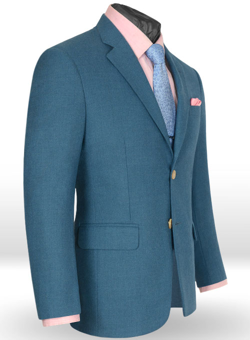 Light Weight Bar Blue Tweed Jacket