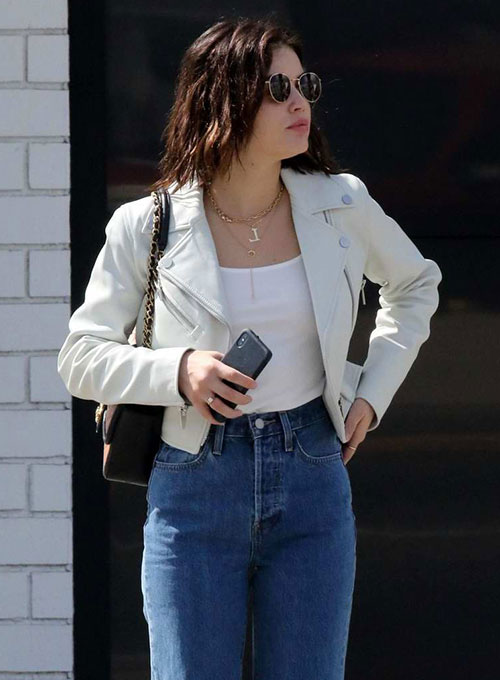 Lucy Hale Leather Jacket #1 - Click Image to Close