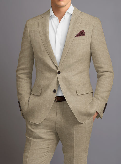 Maple Khaki Pure Linen Jacket