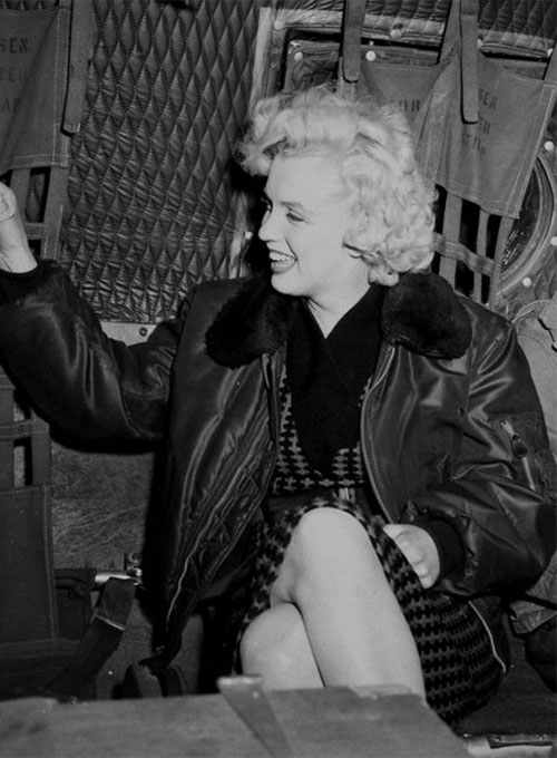 Marilyn Monroe Leather Jacket - Click Image to Close