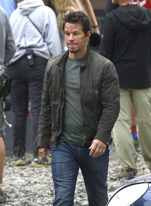 Mark Wahlberg Transformers Age of Extinction Leather Jacket - Click Image to Close