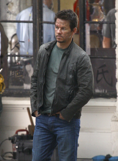 Mark Wahlberg Transformers Age of Extinction Leather Jacket - Click Image to Close