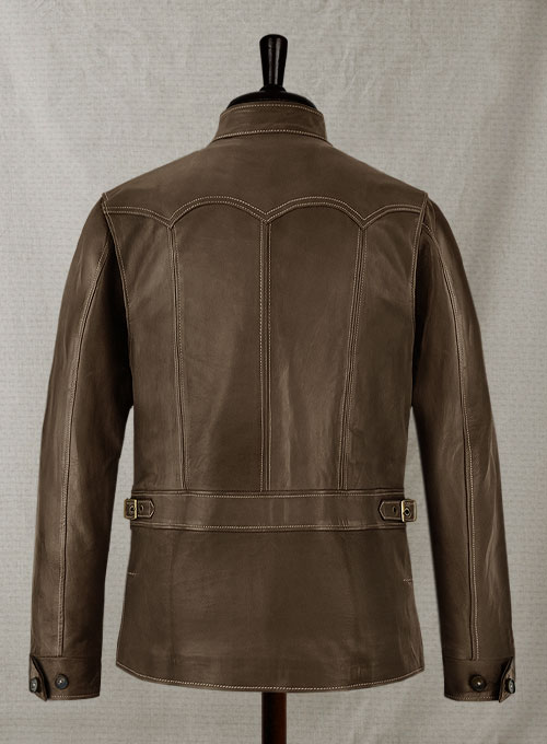 Soft Scottish Brown Washed&Wax Martin Lawrence Leather Jacket #2 - Click Image to Close