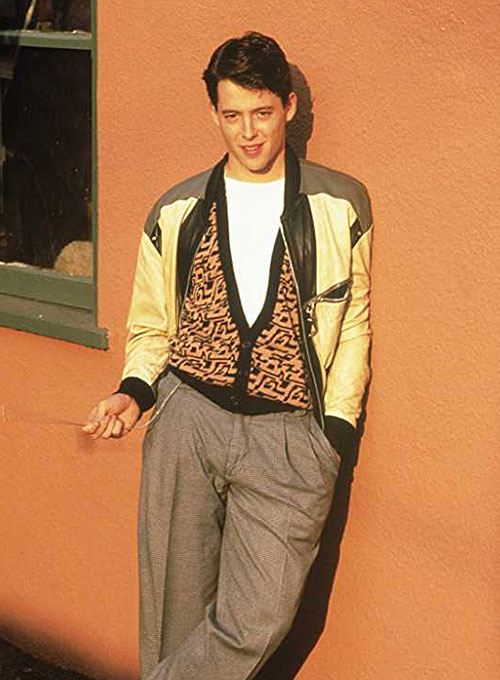 Matthew Broderick Ferris Bueller's Day Off Leather Jacket - Click Image to Close