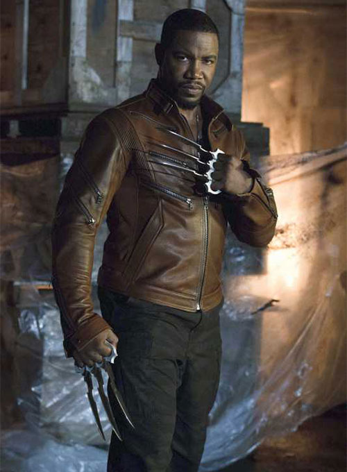 Michael Jai White Arrow Leather Jacket - Click Image to Close