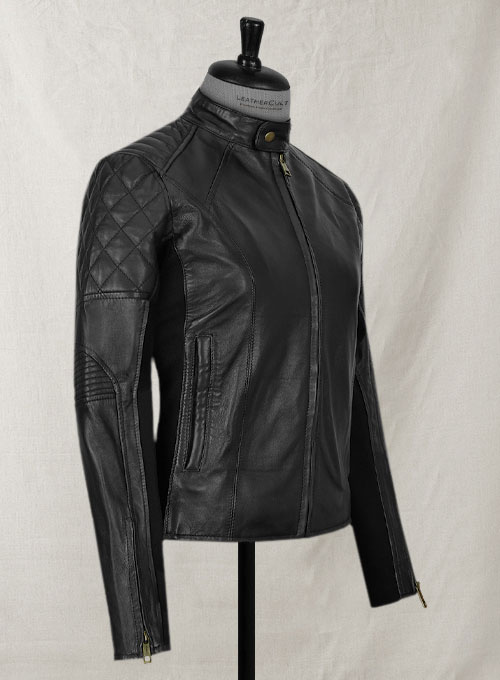 Modern Stretch Leather Jacket