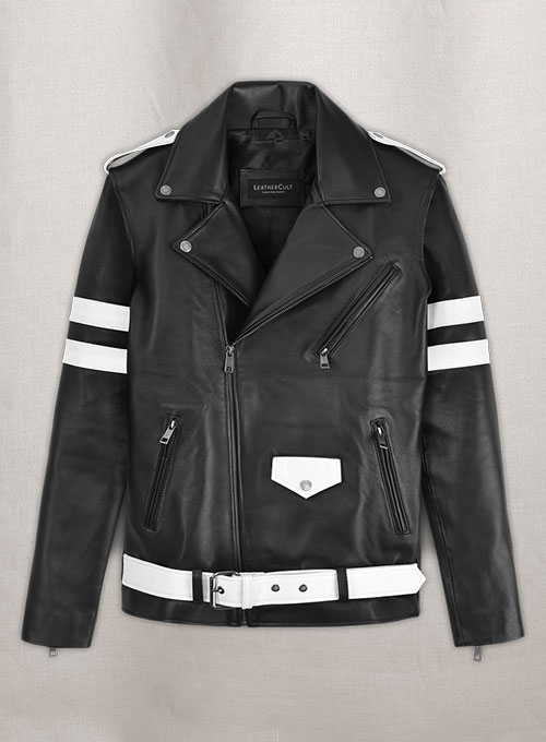 Monza Biker Leather Jacket - Click Image to Close