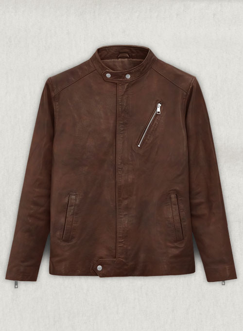Motorad Spanish Brown Biker Leather Jacket