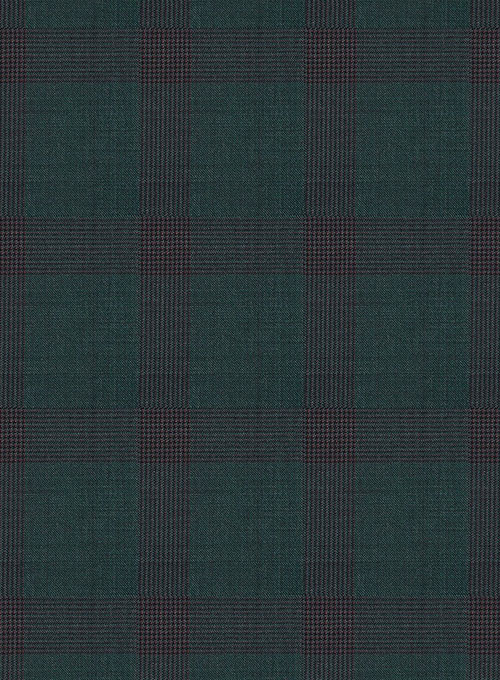 Napolean Knight Green Check Wool Jacket