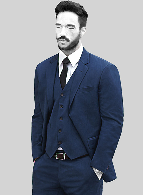 Napolean Persian Blue Wool Jacket - Click Image to Close