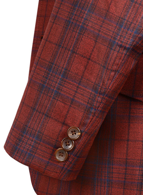 Napolean Tartan Red Manhattan Style Sports Coat