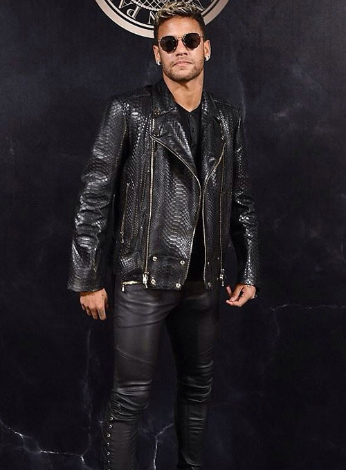 Neymar Leather Jacket : Made To Measure Custom Jeans For Men & Women ...