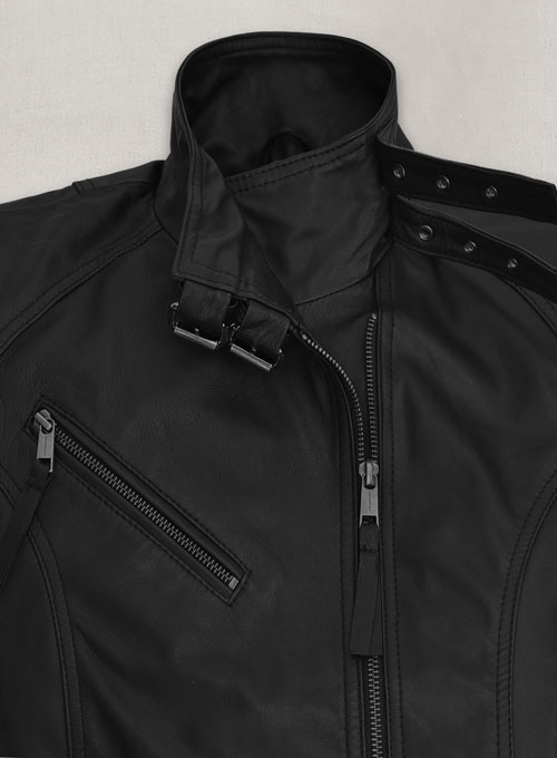 Nina Dobrev Leather Jacket - Click Image to Close