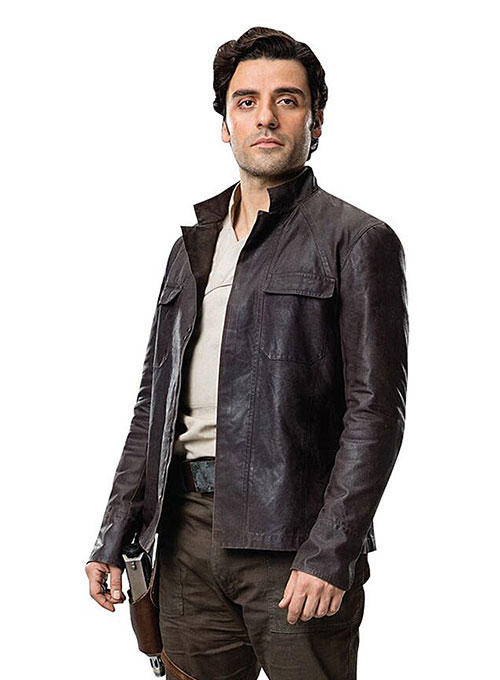 Oscar Isaac Star Wars: The Last Jedi Leather Jacket - Click Image to Close