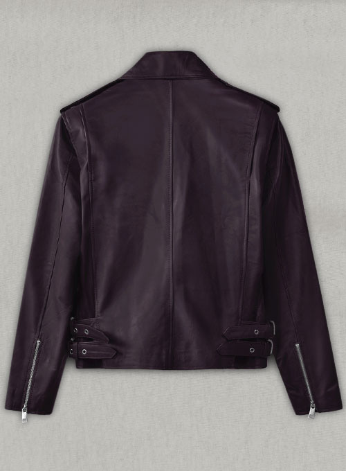 Purple Hilary Duff Leather Jacket #3 - Click Image to Close