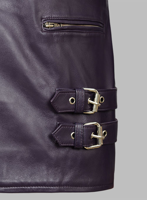 Purple Leather Jacket # 903 - Click Image to Close