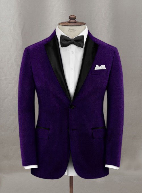 Purple Velvet Tuxedo Jacket