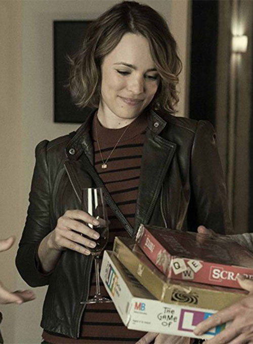 Rachel McAdams Game Night Leather Jacket - Click Image to Close