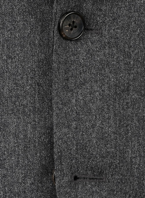 Reda Flannel Dark Gray Pure Wool Jacket