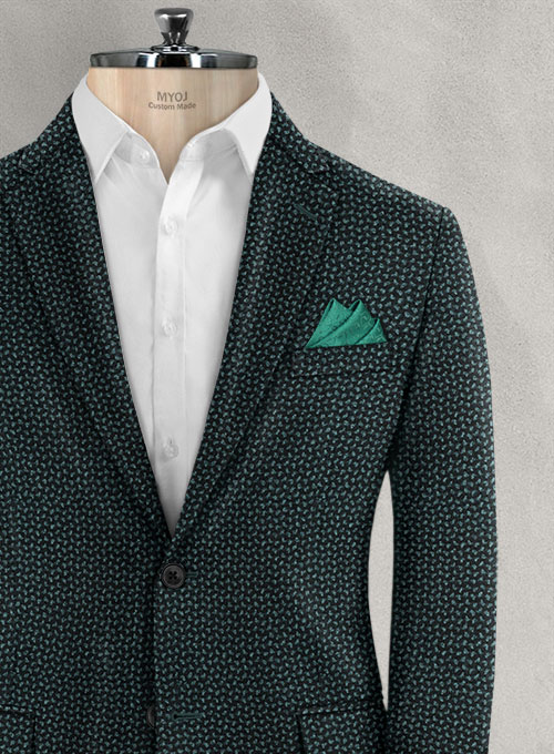 Reda Teal Blue Quini Tweed Jacket