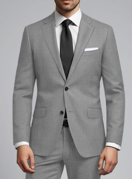 Reda Worsted Mid Gray Pure Wool Jacket - Click Image to Close