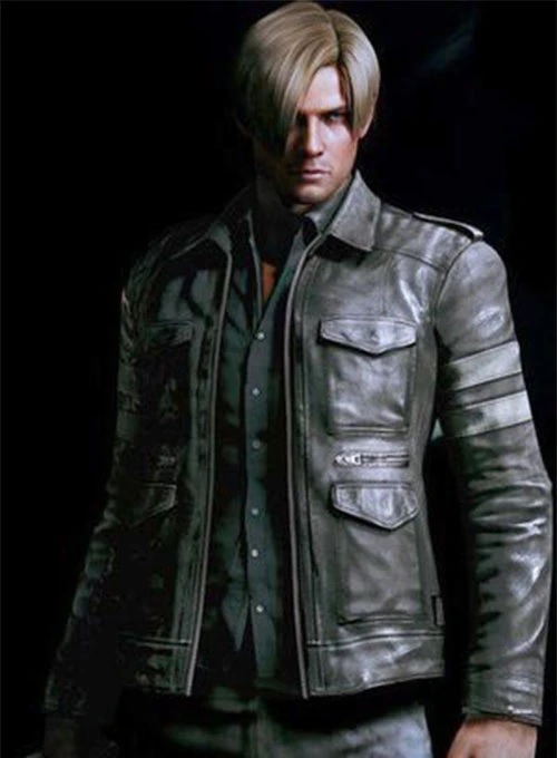 Resident Evil 6 Leon Kennedy Leather Jacket - Click Image to Close