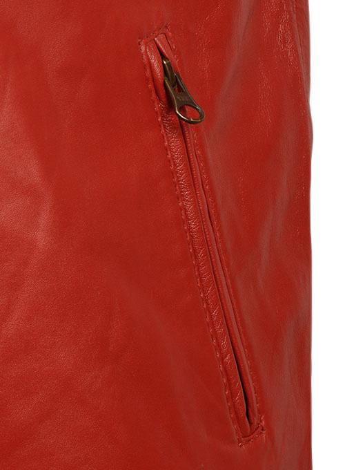 Ricky Stripe Leather Jacket - Click Image to Close