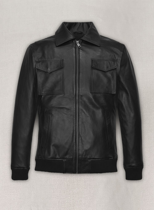 Robert Pattinson 2020 Paris Fashion Show Leather Jacket - Click Image to Close