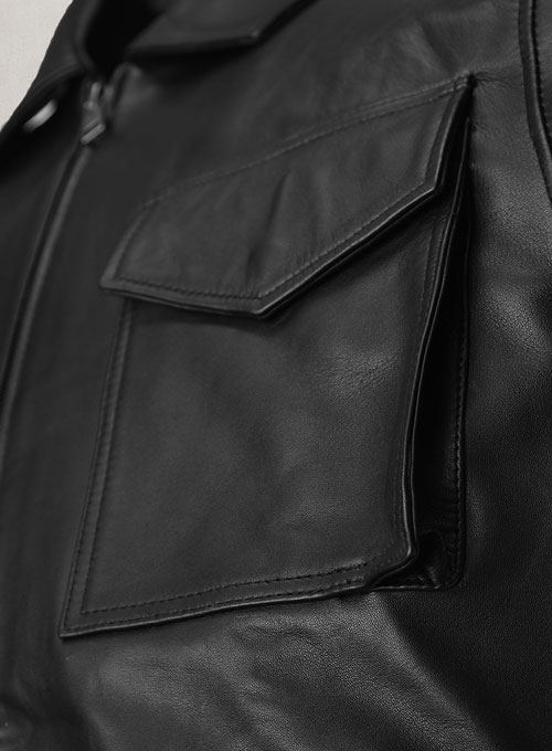 Robert Pattinson 2020 Paris Fashion Show Leather Jacket - Click Image to Close