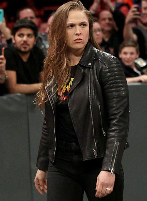 Ronda Rousey Leather Jacket - Click Image to Close