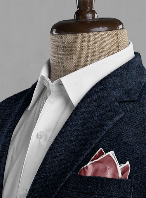 Royal Blue Denim Tweed Jacket - Click Image to Close