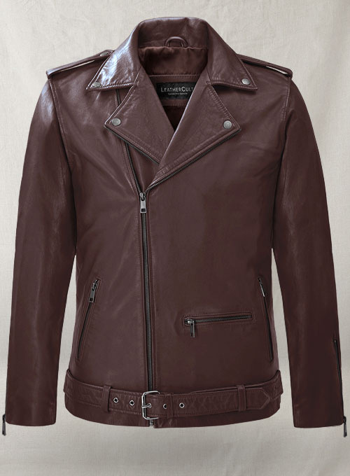 Rutland Burgundy Riding Leather Jacket