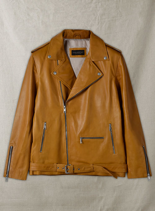 Rutland Caramel Brown Riding Leather Jacket - Click Image to Close