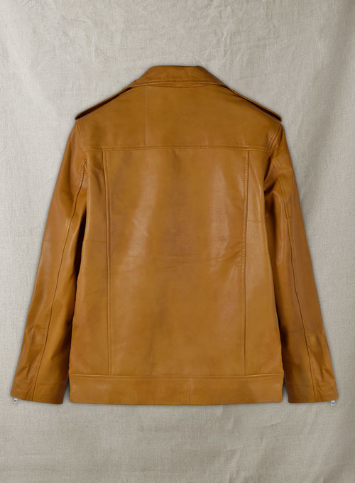 Rutland Caramel Brown Riding Leather Jacket - Click Image to Close