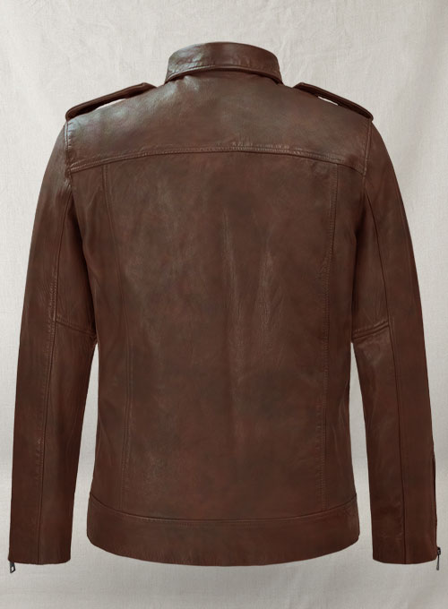 Rutland Spanish Brown Riding Leather Jacket - Click Image to Close