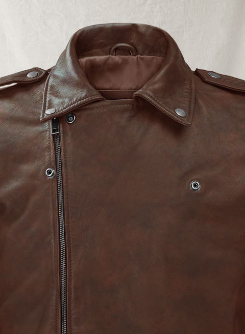 Rutland Spanish Brown Riding Leather Jacket - Click Image to Close