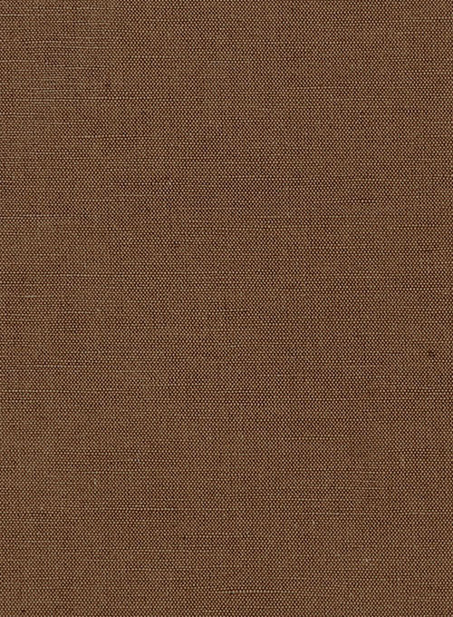 Safari Tan Cotton Linen Jacket Made To Measure Custom Jeans For Men