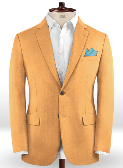 Scabal Burnt Orange Wool Jacket