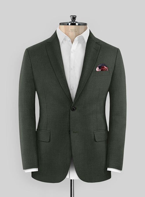 Scabal Seaweed Green Wool Jacket