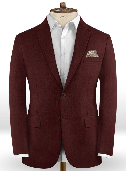 Scabal Wine Wool Jacket