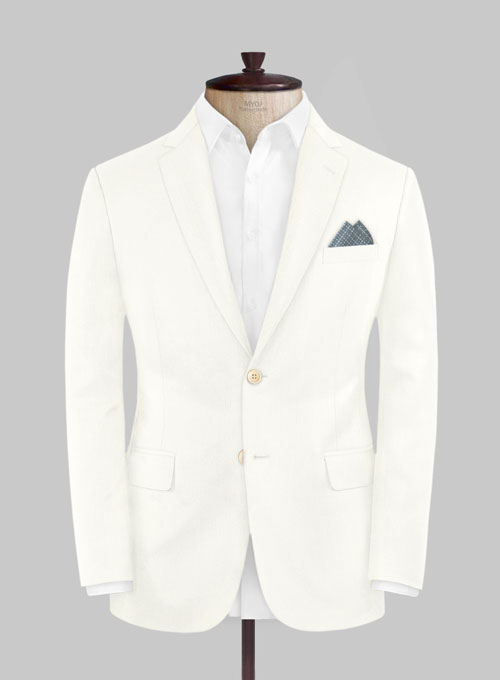 Scabal Ivory Wool Jacket