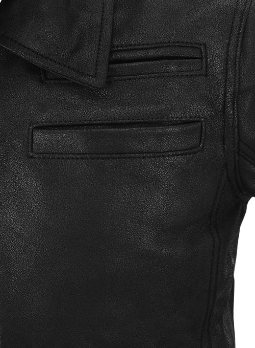 Shiny Cocktail Black Joseph Gordon Looper Leather Jacket - Click Image to Close