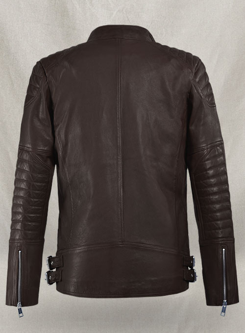 Shotgun Brown Moto Leather Jacket