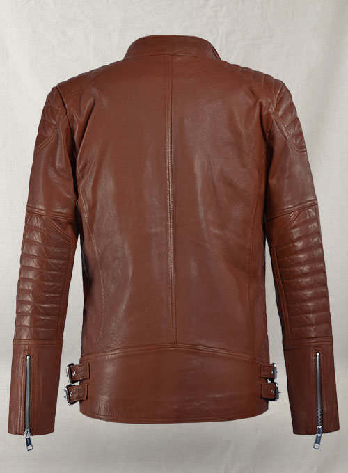 Shotgun Tan Moto Leather Jacket - Click Image to Close