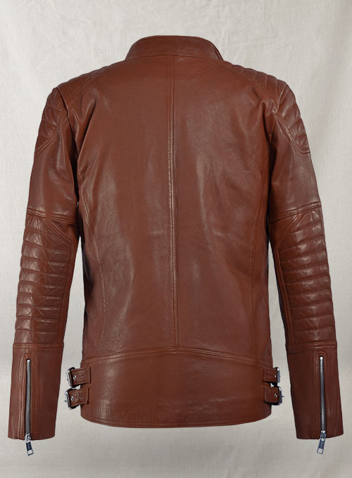 Shotgun Tan Moto Leather Jacket