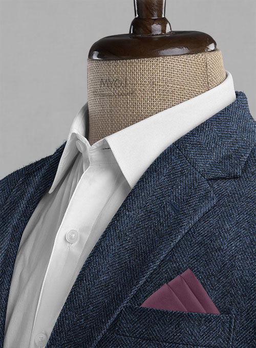 Showman Blue Herringbone Tweed Jacket