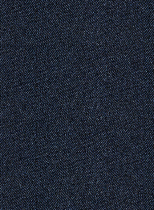 Showman Blue Herringbone Tweed Jacket - Click Image to Close